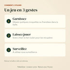 Utiliser la balle distributrice en 3 gestes