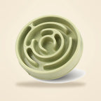 Gamelle anti-glouton labyrinthe pour chien verte