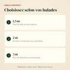 Choisir la longueur de la laisse : 1,5 m, 2 m ou 3 m