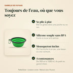 Points forts de la gamelle de voyage pliable