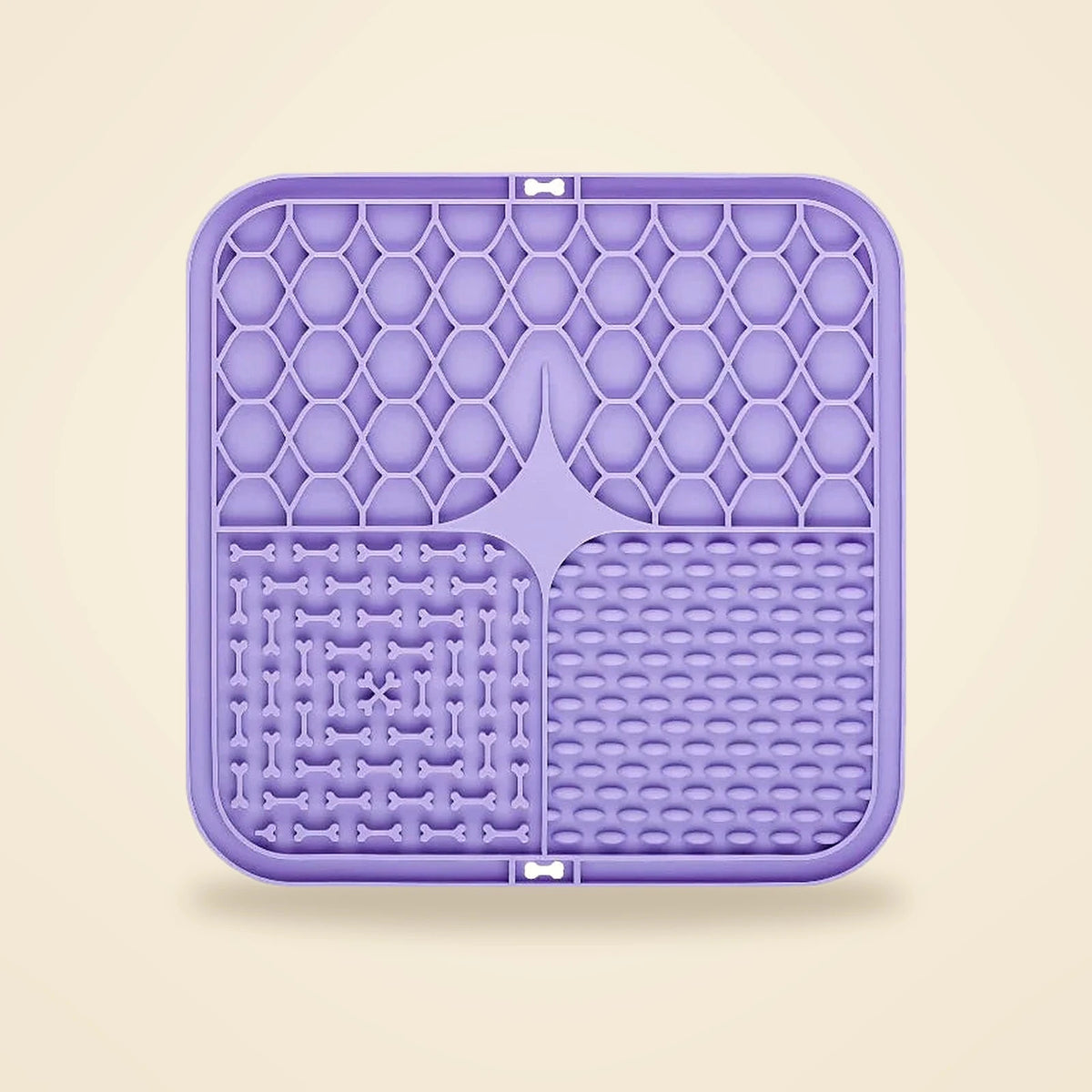 Tapis de léchage en silicone pour chien violet