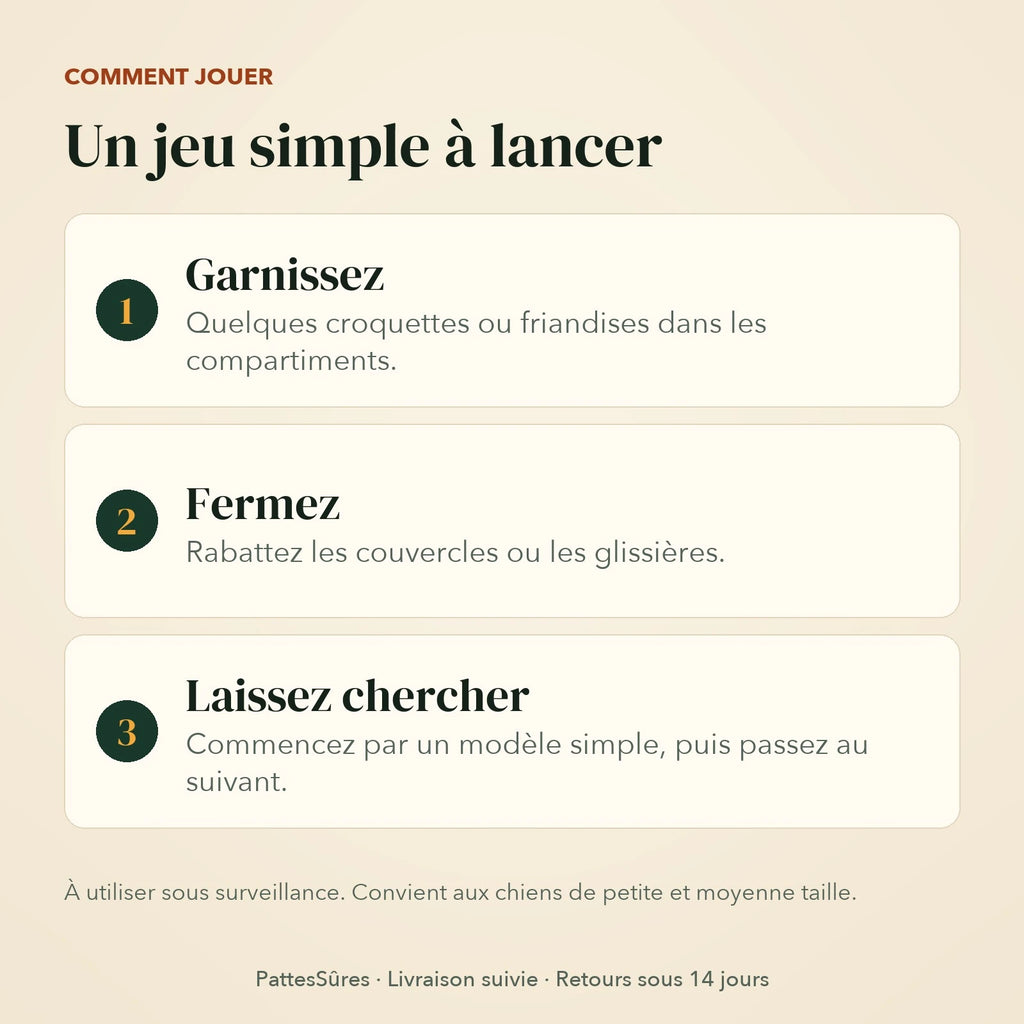 Comment jouer avec le jouet puzzle en 3 étapes