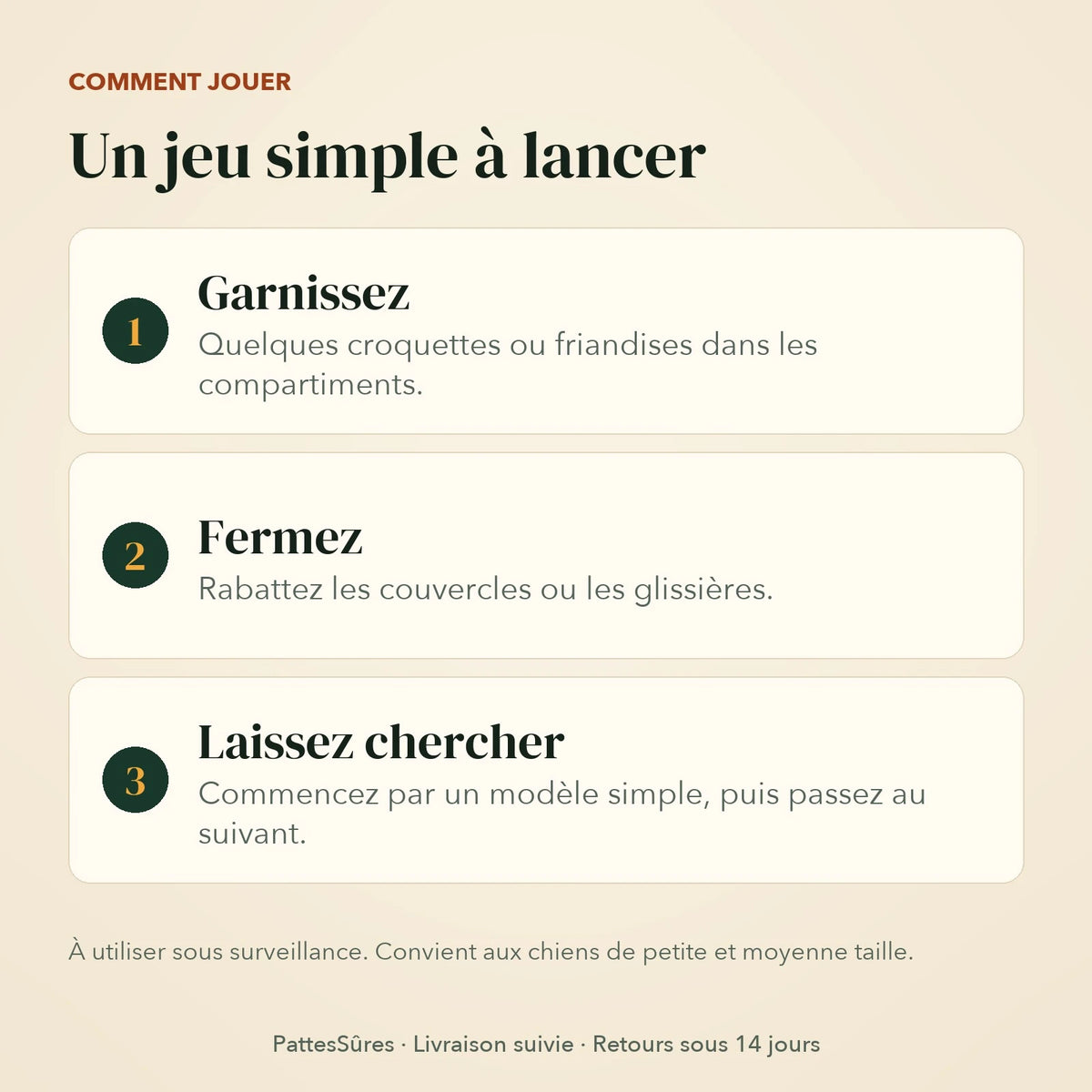 Comment jouer avec le jouet puzzle en 3 étapes