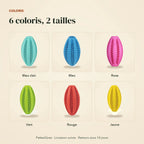 Les 6 coloris de la balle distributrice