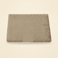 Chien allongé sur un matelas confortable beige