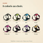 Les 8 coloris du harnais anti-traction