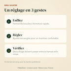 Régler le harnais en 3 gestes
