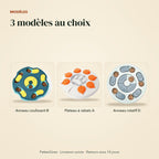 Les 3 modèles du jouet puzzle pour chien